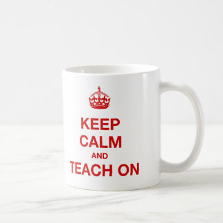 Taza De Café Guarde la calma y enséñela encendido