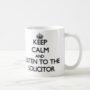 Taza De Café Guarde la calma y escuche el abogado