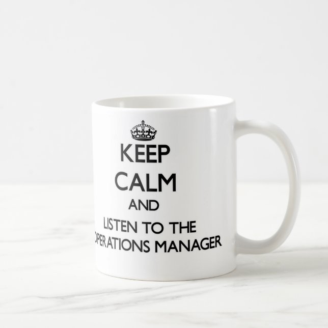 Taza De Café Guarde la calma y escuche el jefe de explotación (Derecha)