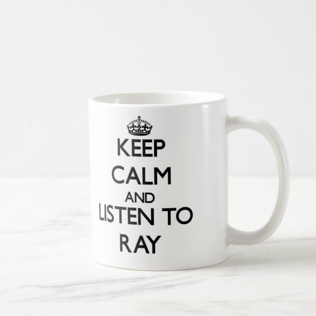 Taza De Café Guarde la calma y escuche el rayo (Derecha)