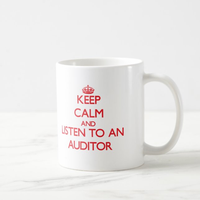 Taza De Café Guarde la calma y escuche un interventor (Derecha)