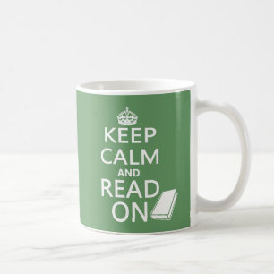Taza De Café Guarde la calma y siga leyendo