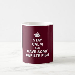 Taza De Café Guarde la calma y tenga algunos pescados de