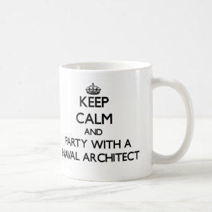 Taza De Café Guarde la calma y vaya de fiesta con un arquitecto