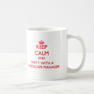 Taza De Café Guarde la calma y vaya de fiesta con un encargado