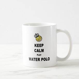 Taza De Café Guarde los productos del water polo de la calma y