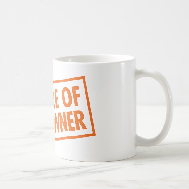 Taza De Café Guárdese de dueño de arma (Derecha)