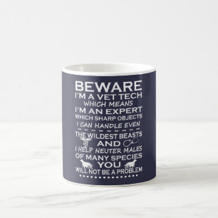Taza De Café Guárdese de mí son una tecnología del veterinar