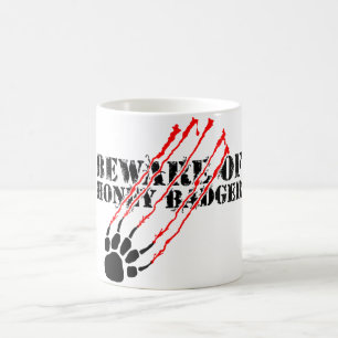 Taza De Café Guárdese de tejón de miel
