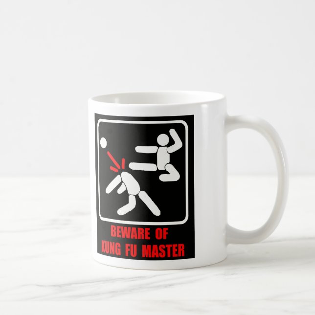 Taza De Café Guárdese del amo de Kung Fu (Derecha)