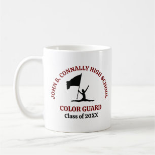 Taza De Café Guardia de Color Personalizada de la Escuela Secun
