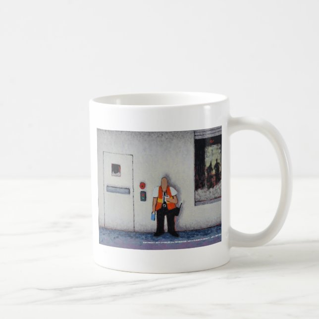 Taza De Café Guardia del zombi (Derecha)