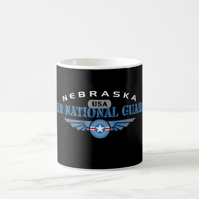 Taza De Café Guardia Nacional del aire de Nebraska (Centro)
