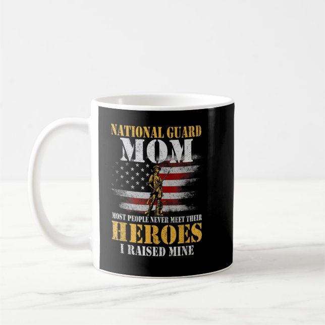 Taza De Café Guardia Nacional Mamá Ejército Camisas Héroe camis (Izquierda)