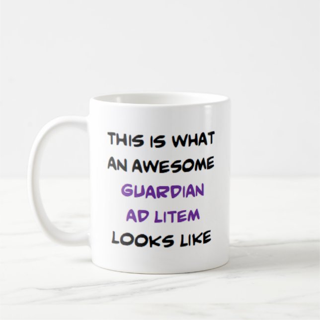 Taza De Café guardián ad litem, impresionante (Izquierda)