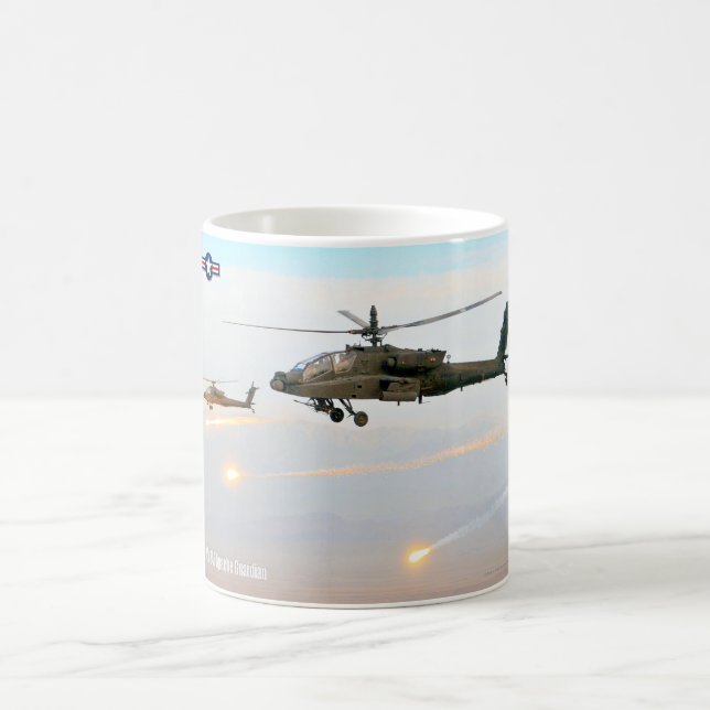 TAZA DE CAFÉ GUARDIAN DE APACHE AH-64E (Centro)