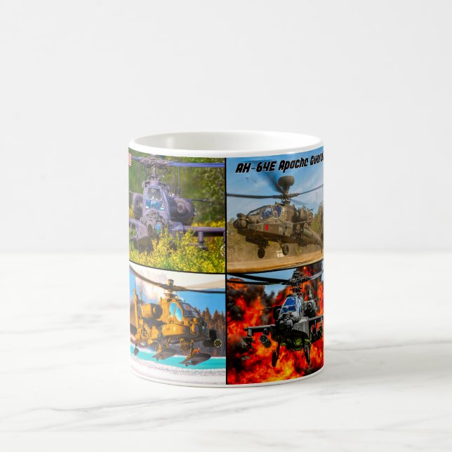 TAZA DE CAFÉ GUARDIAN DE APACHE AH-64E (Centro)