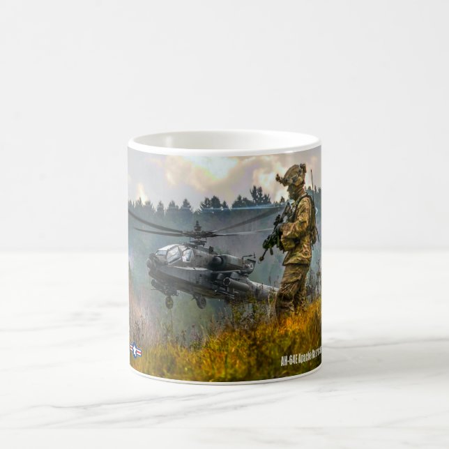 TAZA DE CAFÉ GUARDIAN DE APACHE AH-64E (Centro)