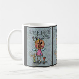 Taza De Café Guardián principal de ángeles de los animales