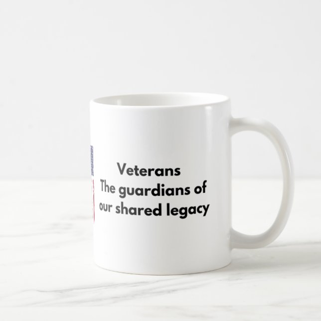 Taza De Café Guardianes del legado de veterano Mug (Derecha)