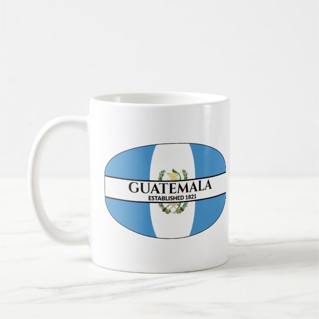 Taza De Café Guatemala Estableció La Bandera Nacional 1821 (Izquierda)