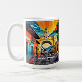 Taza De Café Guatemala | Personalizado Retro Viaje