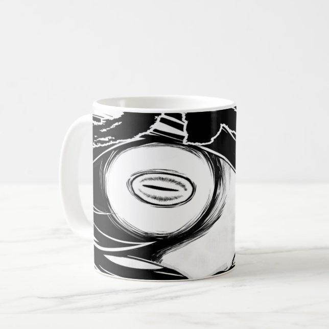 Taza De Café Guay Anime Eye Ball Cafe (Anverso izquierdo)