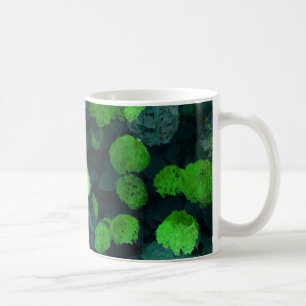 Taza De Café Guay, arte único de estampado floral / floral