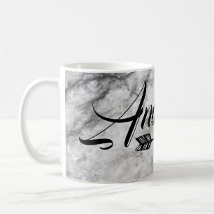 Taza De Café Guay, asombroso, mármol plateado con tu nombre