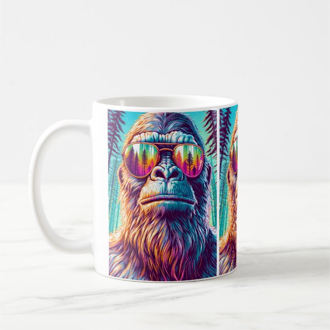 Taza De Café Guay Bigfoot en gafas de sol de cadera (Izquierda)