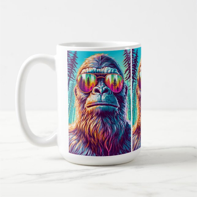 Taza De Café Guay Bigfoot en gafas de sol de cadera (Izquierda)