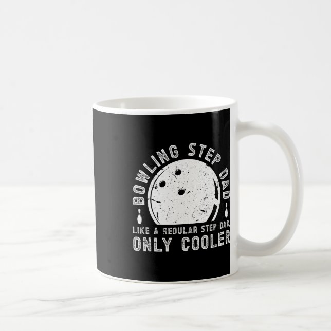 Taza De Café Guay Bowling Step-dad De Un Bowler Stepdad Bowler (Derecha)