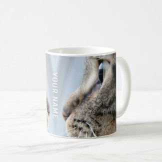 Taza De Café Guay Cat Profile Close-Up Photo Personal White