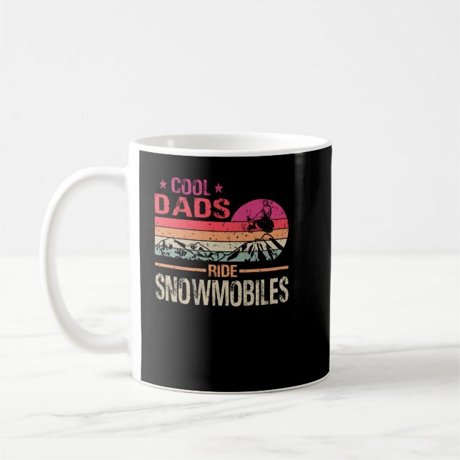 Taza De Café Guay Dads monta motos de nieve - Nieto de papá mot (Izquierda)