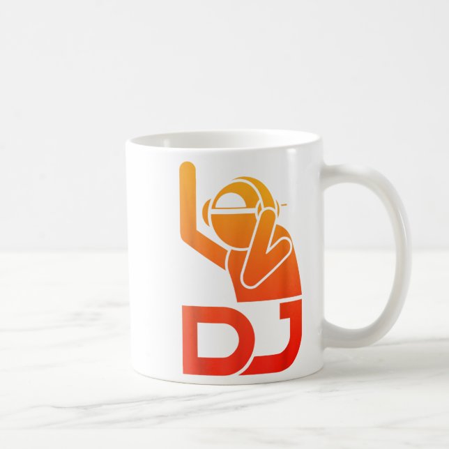 Taza De Café Guay Dj Art Para Hombres Adolescentes Disco Jockey (Derecha)