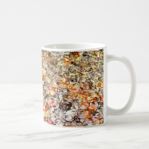 Taza De Café Guay, fondo abstracto moderno y colorido