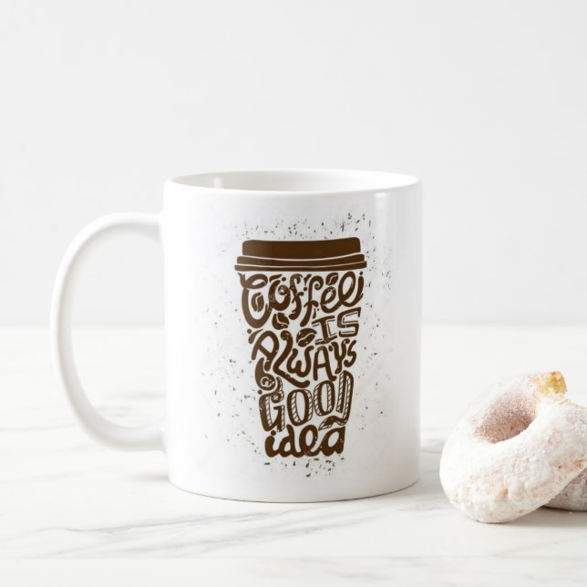 Taza De Café Guay Funny Coffee Lover Saying (Con donut)