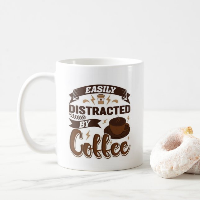 Taza De Café Guay Funny Coffee Lover Saying (Con donut)