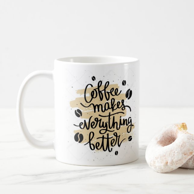 Taza De Café Guay Funny Coffee Lover Saying (Con donut)