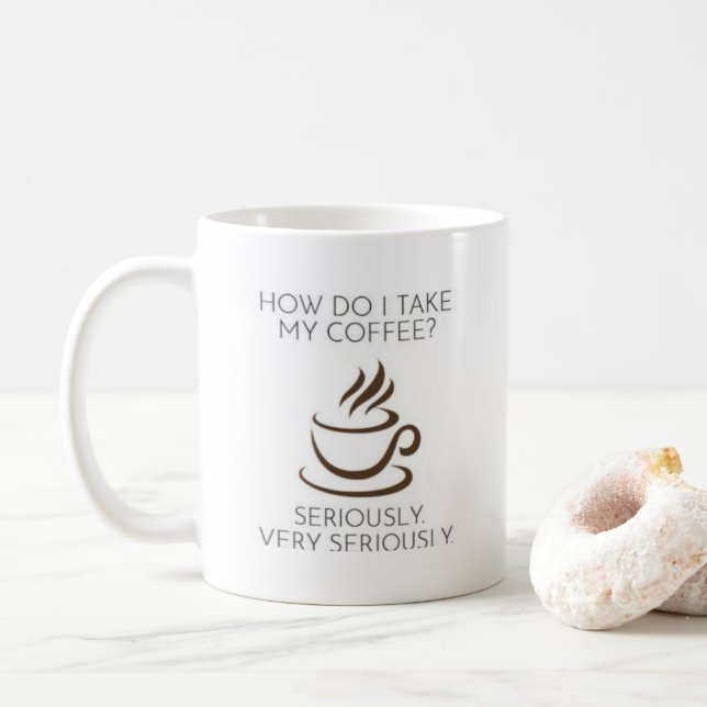 Taza De Café Guay Funny Coffee Lover Saying (Con donut)