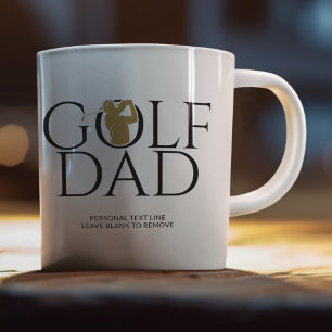 Taza De Café Guay "GOLF DAD" Gold
