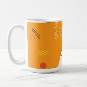 Taza De Café Guay, ilustracion geométrico único, moderno y de