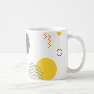 Taza De Café Guay, ilustracion geométrico único, moderno y de m