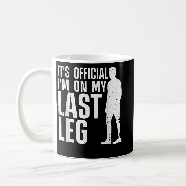 Taza De Café Guay Leg Amputee Art Para Hombres Mujeres Prostéti (Izquierda)