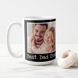 Taza De Café Guay Mejor Foto De Papá Que Nunca Personalizó Blan
