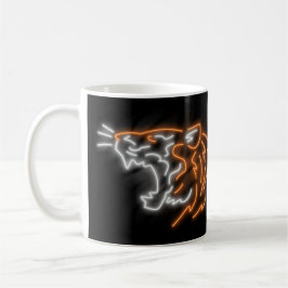 Taza De Café Guay Neon Tiger