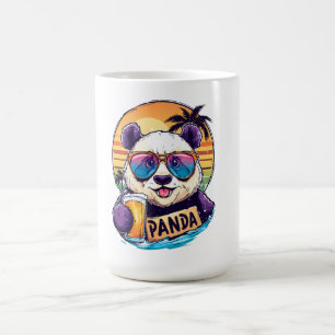 Taza De Café Guay Panda: Vibes de verano y cerveza retro