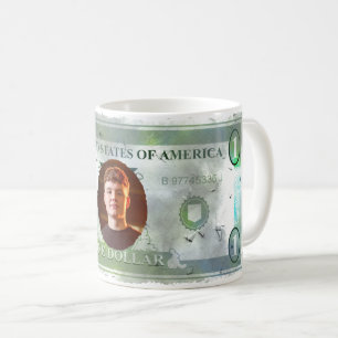 Taza De Café ¡Guay! Personalizado Photo Mug — Falsa 💵 de Diseñ