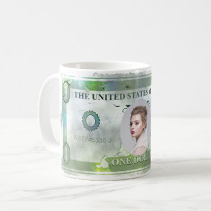 Taza De Café ¡Guay! Personalizado Photo Mug — Falsa 💵 de Diseñ