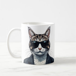 Taza De Café Guay puramente fectamente: gato con sombras